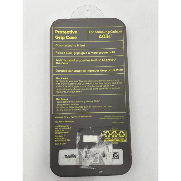 Protect Onn Blue Case For Samsung Galaxy A03s 8’ Drop Protection - Picture 2 of 2